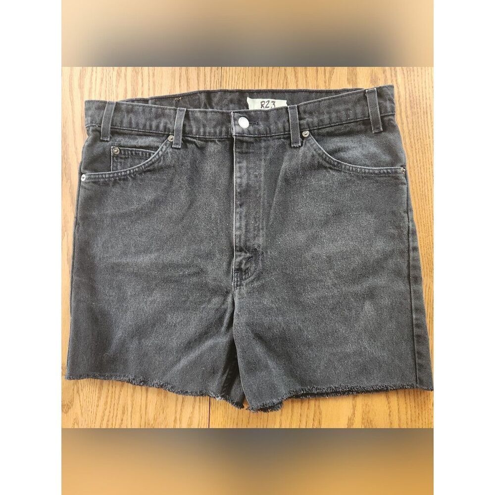 R23 Men's Black Denim cut off Jean shirts - Classic Fit